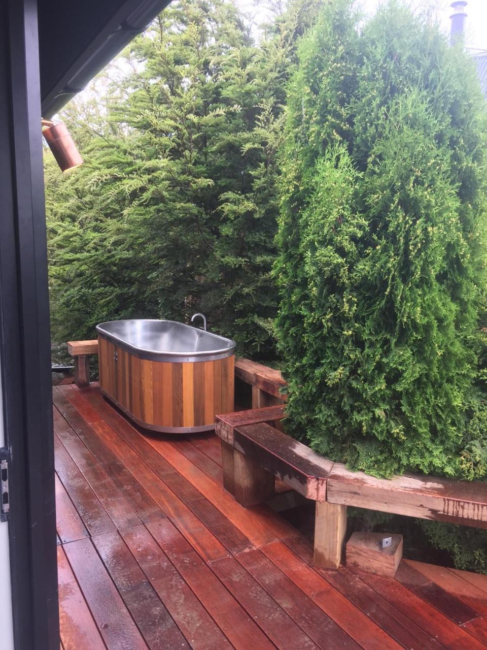 Black Beech House With Stunning Outdoor Bath Lac Tekapo Extérieur photo